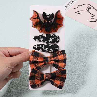 4Pcs/Set Modne akrilne pune mašne Ukosnice za djecu Djevojčice Crtići Životinje Ukosnice Pokrivala Dodaci za kosu Božićni dar