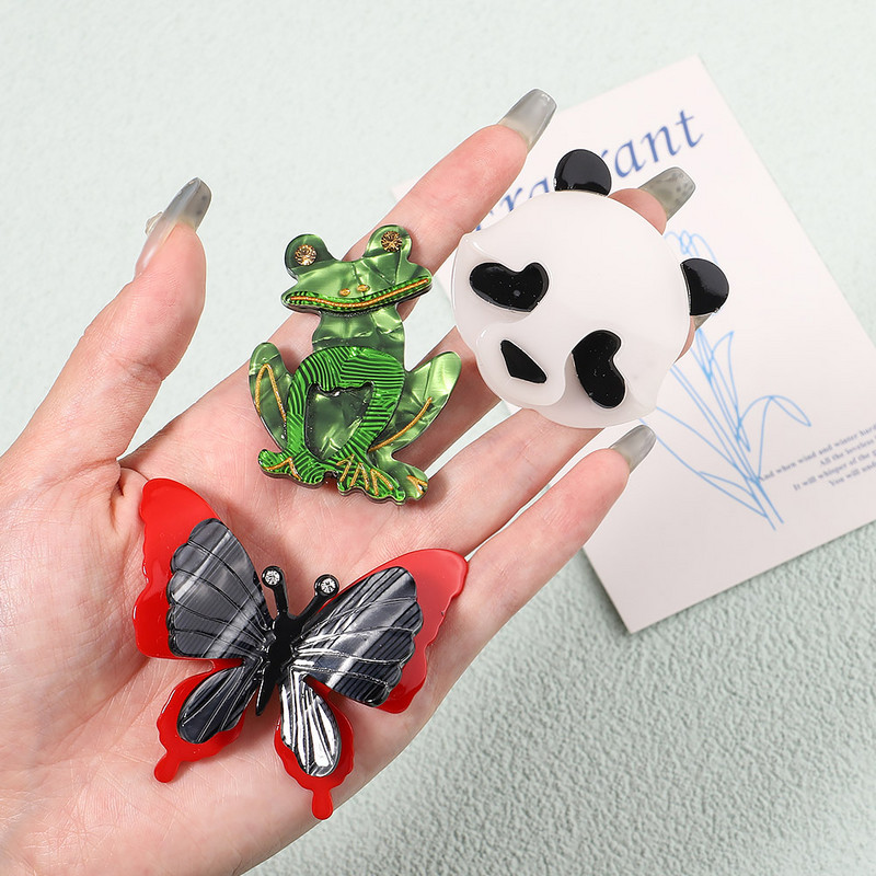 4Pcs/Set Modne akrilne pune mašne Ukosnice za djecu Djevojčice Crtići Životinje Ukosnice Pokrivala Dodaci za kosu Božićni dar