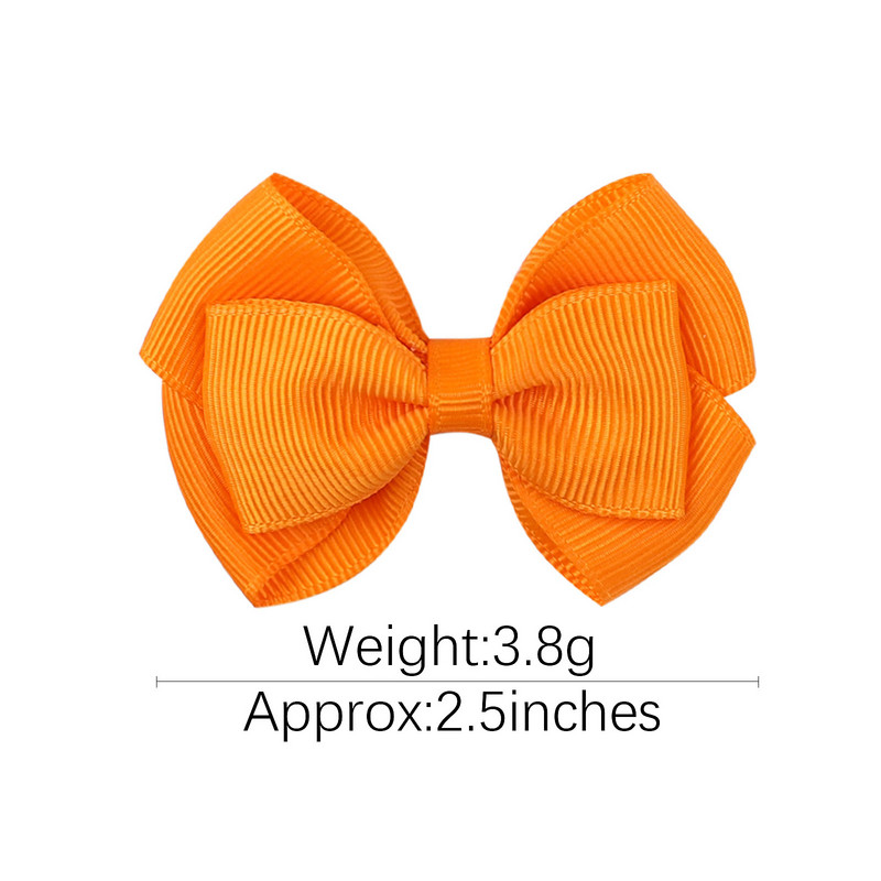 2 buc./lot agrafă de păr de culoare solidă, fundite pentru păr, cu două straturi, pentru fete, drăguț, cleme de păr, accesorii pentru păr pentru copii