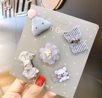 Design nou, mini cleme de păr cu fundă, agrafe de păr cu desene animate pentru bebeluși, barote de boutique pentru copii, fete, accesorii de păr pentru copii, 0-6 luni TZ12