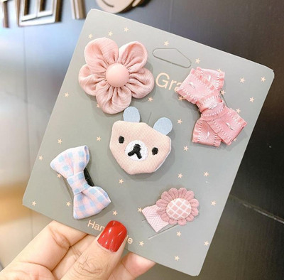 Design nou, mini cleme de păr cu fundă, agrafe de păr cu desene animate pentru bebeluși, barote de boutique pentru copii, fete, accesorii de păr pentru copii, 0-6 luni TZ12