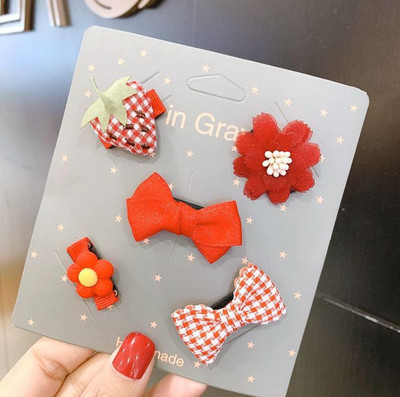 Design nou, mini cleme de păr cu fundă, agrafe de păr cu desene animate pentru bebeluși, barote de boutique pentru copii, fete, accesorii de păr pentru copii, 0-6 luni TZ12