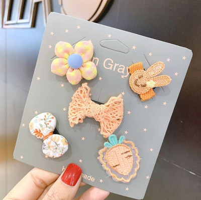 Design nou, mini cleme de păr cu fundă, agrafe de păr cu desene animate pentru bebeluși, barote de boutique pentru copii, fete, accesorii de păr pentru copii, 0-6 luni TZ12