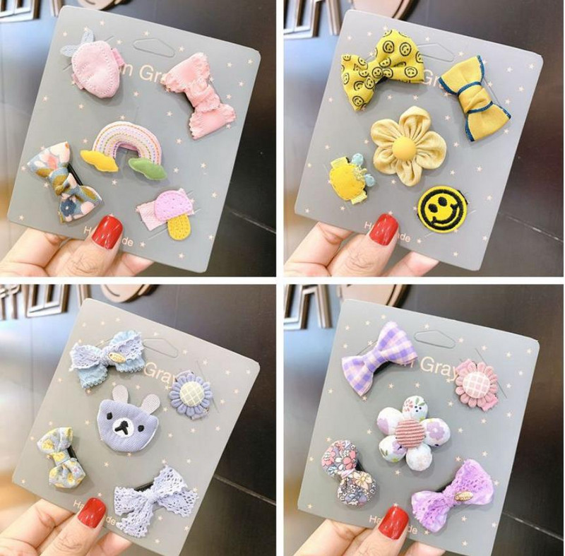 Design nou, mini cleme de păr cu fundă, agrafe de păr cu desene animate pentru bebeluși, barote de boutique pentru copii, fete, accesorii de păr pentru copii, 0-6 luni TZ12