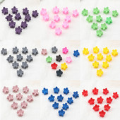 10Pcs/Lot Ukosnica u boji slatkiša 1cm, mali cvijet, dječja mini kopča s kandžama, kopča za kosu, ukras za kosu, modni dodaci za kosu, poklon