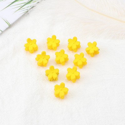 10Pcs/Lot Ukosnica u boji slatkiša 1cm, mali cvijet, dječja mini kopča s kandžama, kopča za kosu, ukras za kosu, modni dodaci za kosu, poklon