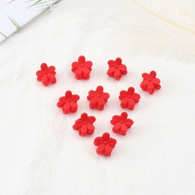 10Pcs/Lot Ukosnica u boji slatkiša 1cm, mali cvijet, dječja mini kopča s kandžama, kopča za kosu, ukras za kosu, modni dodaci za kosu, poklon