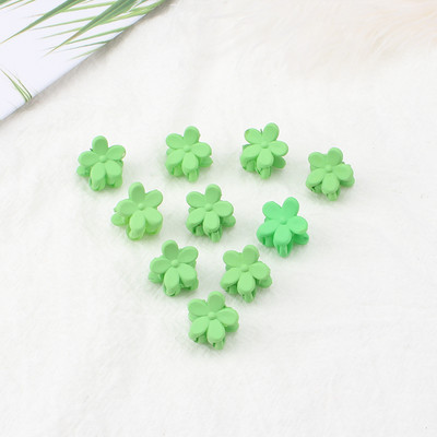 10Pcs/Lot Ukosnica u boji slatkiša 1cm, mali cvijet, dječja mini kopča s kandžama, kopča za kosu, ukras za kosu, modni dodaci za kosu, poklon
