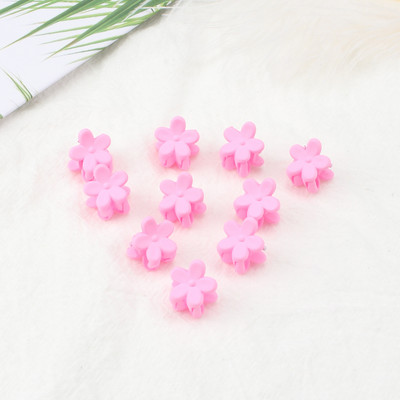 10Pcs/Lot Ukosnica u boji slatkiša 1cm, mali cvijet, dječja mini kopča s kandžama, kopča za kosu, ukras za kosu, modni dodaci za kosu, poklon