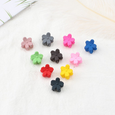 10Pcs/Lot Ukosnica u boji slatkiša 1cm, mali cvijet, dječja mini kopča s kandžama, kopča za kosu, ukras za kosu, modni dodaci za kosu, poklon