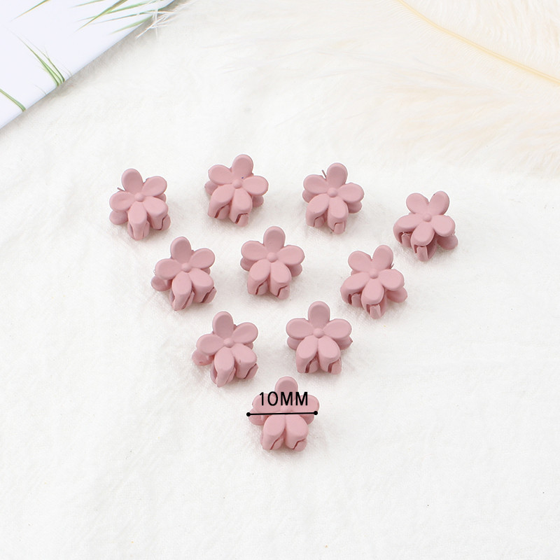 10Pcs/Lot Ukosnica u boji slatkiša 1cm, mali cvijet, dječja mini kopča s kandžama, kopča za kosu, ukras za kosu, modni dodaci za kosu, poklon