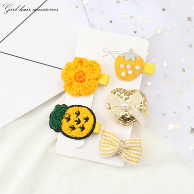 5 bucăți de desene animate agrafe cu coroană de animale drăguțe cleme de păr pentru coafură pentru fete clemă laterală la modă pentru bebeluș nu rănește accesoriile de păr