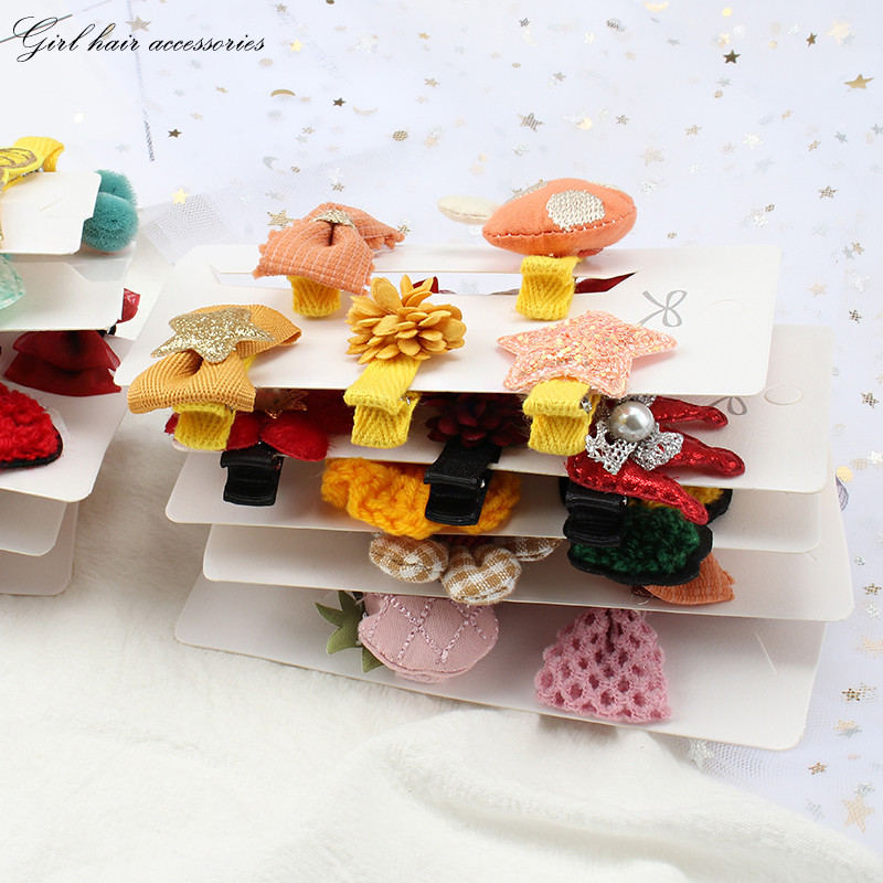 5 bucăți de desene animate agrafe cu coroană de animale drăguțe cleme de păr pentru coafură pentru fete clemă laterală la modă pentru bebeluș nu rănește accesoriile de păr