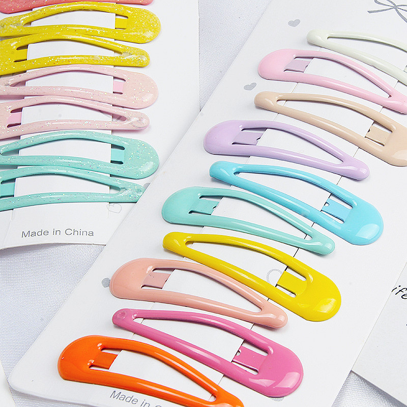 Nou 10 bucăți de agrafe de păr pentru femei, drăguțe, în culorile bomboanelor, cu picături de apă, agrafe pentru fete, BB Clips, accesorii pentru păr la modă