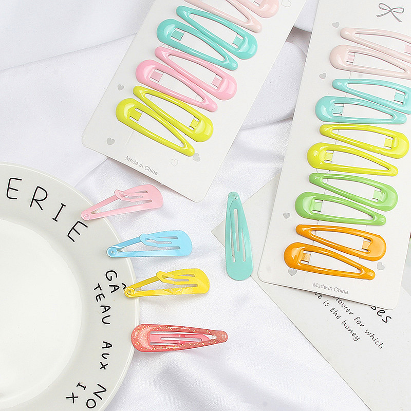 Nou 10 bucăți de agrafe de păr pentru femei, drăguțe, în culorile bomboanelor, cu picături de apă, agrafe pentru fete, BB Clips, accesorii pentru păr la modă