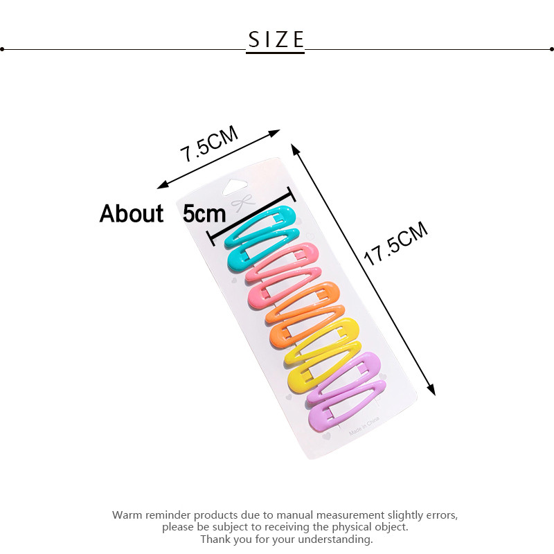 Nou 10 bucăți de agrafe de păr pentru femei, drăguțe, în culorile bomboanelor, cu picături de apă, agrafe pentru fete, BB Clips, accesorii pentru păr la modă