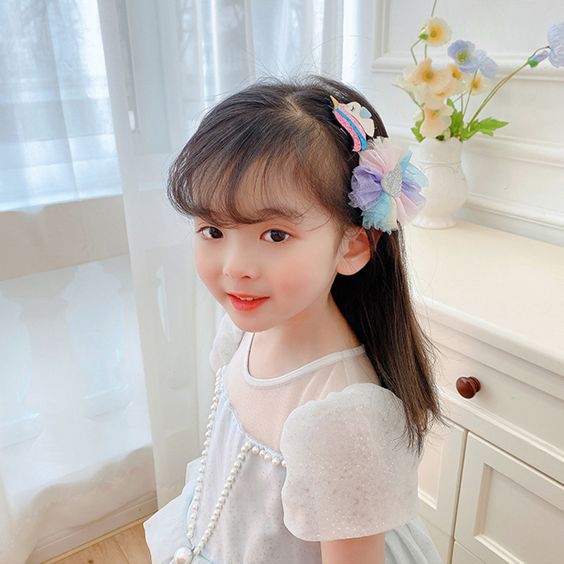 Dječji set ukosnica Princess dodaci za kosu Djevojčica Snježna pređa Velika mašna Kosa za kosu Modna mrežasta pređa Slatke životinje Kopča za šiške Pokrivala za glavu