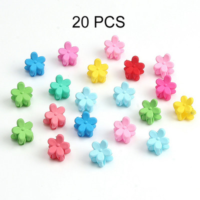 Divat Lányok Hajcsat Aranyos cukorka színek műanyag kis hajtűk Mini Doudou virágok Hajkarmos klipek Fejfedők Hajkiegészítők