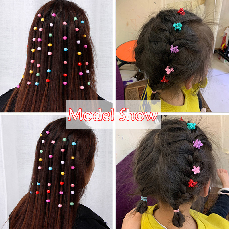 Divat Lányok Hajcsat Aranyos cukorka színek műanyag kis hajtűk Mini Doudou virágok Hajkarmos klipek Fejfedők Hajkiegészítők