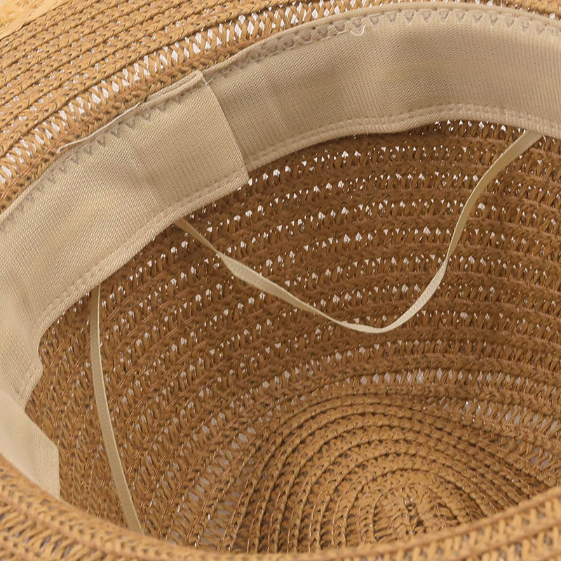 Ljetni šešir Ženski panama slamnati šešir Fedora Beach Vacation Vizir sa širokim obodom Ležerni ljetni šeširi za sunčanje za muškarce Sombrero