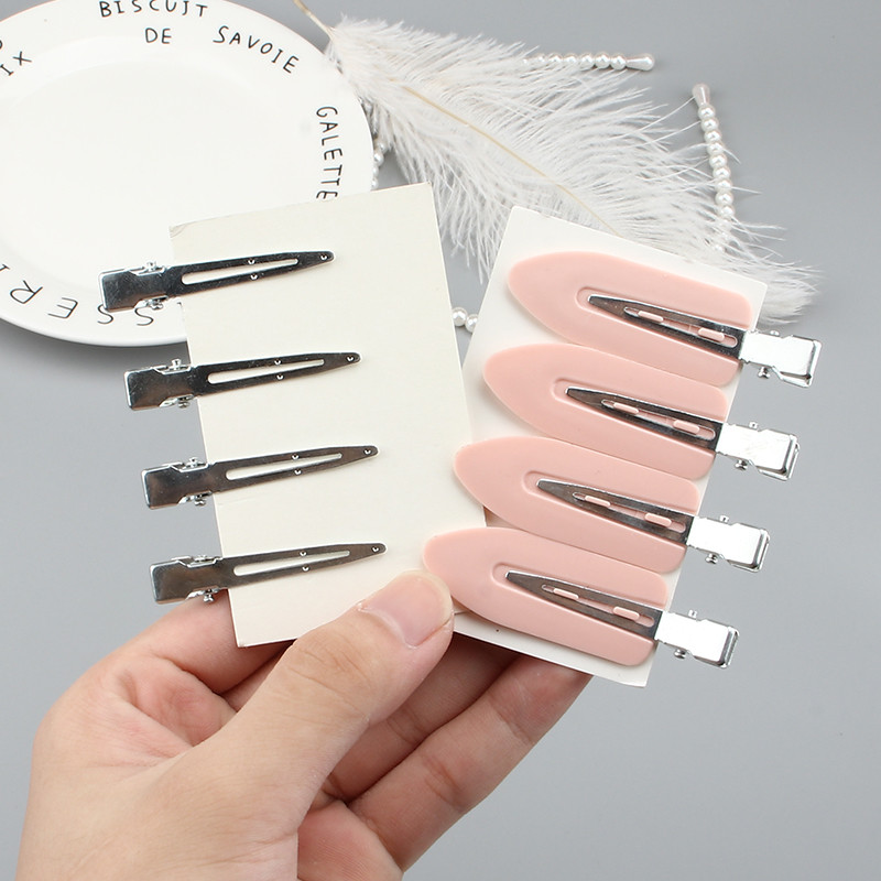 4 tk Armsad õmblusteta juukseklambrid naiste metallide hulgimüük beebijuukseaksessuaaride komplekt tukk juuksenõela klambrid tüdrukutele meigipead peakatted