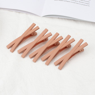 5 bucăți de barete pentru femei, de culoare caramelă, clemă laterală în cruce, agrafă de păr, accesorii pentru păr, agrafă de păr cu un singur cuvânt, accesorii pentru păr pentru fete