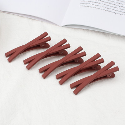 5 bucăți de barete pentru femei, de culoare caramelă, clemă laterală în cruce, agrafă de păr, accesorii pentru păr, agrafă de păr cu un singur cuvânt, accesorii pentru păr pentru fete