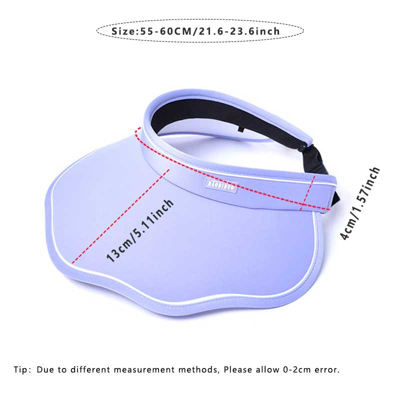 Moteriškos paplūdimio kepurės Vasarinė kepurė nuo saulės mergaitei, dideliais kraštais, viso veido apsauga nuo saulės skydelio apvalkalo kepurė Reguliuojama užsegama spalvota kepurė