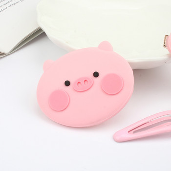 1/3Piece Cute Animal Hair Hair Clip Αξεσουάρ για τα μαλλιά Γλυκά γουρουνάκια Barrettes Cartoon One Word Clip Ροζ φουρκέτες Μόδα πλαϊνά κλιπ