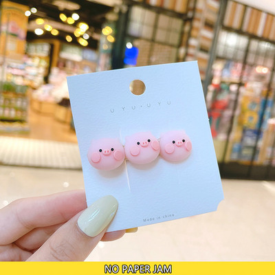 1/3 komada slatka životinja, svinja, kopča za kosu, dodaci za kosu, slatka prasica, ukosnice, crtani film, jedna riječ, štipaljka, ružičaste ukosnice, modne kopče sa strane