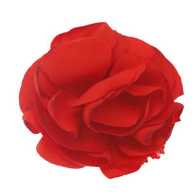 5,5 cm Degančios gėlės Plaukų aksesuarai Satino gėlė Dirbtinė rožių gėlė Mielos audinio gėlės Be plaukų segtuko galvos apdangalui 10 vnt