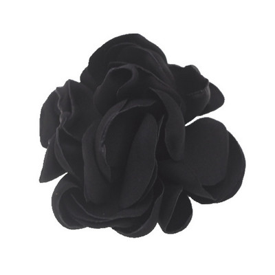 5,5 cm Degančios gėlės Plaukų aksesuarai Satino gėlė Dirbtinė rožių gėlė Mielos audinio gėlės Be plaukų segtuko galvos apdangalui 10 vnt