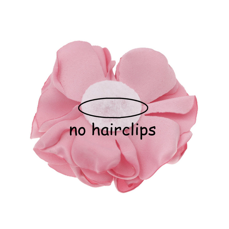5,5 cm Degančios gėlės Plaukų aksesuarai Satino gėlė Dirbtinė rožių gėlė Mielos audinio gėlės Be plaukų segtuko galvos apdangalui 10 vnt