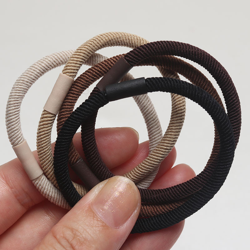 10 bucăți noi, maro, pentru femei, benzi elastice de cauciuc pentru păr, pentru fete, pentru colecția de păr/gumă/suport, accesorii pentru scrunchy