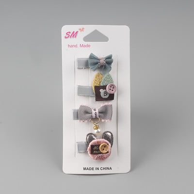 Accesorii pentru păr Clip de păr pentru fete pentru copii Crăciun de prințesă pentru fete Cadouri de sărbători de ziua de naștere Drăguț animal flori roz ac de păr