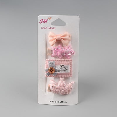 Accesorii pentru păr Clip de păr pentru fete pentru copii Crăciun de prințesă pentru fete Cadouri de sărbători de ziua de naștere Drăguț animal flori roz ac de păr