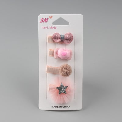 Accesorii pentru păr Clip de păr pentru fete pentru copii Crăciun de prințesă pentru fete Cadouri de sărbători de ziua de naștere Drăguț animal flori roz ac de păr