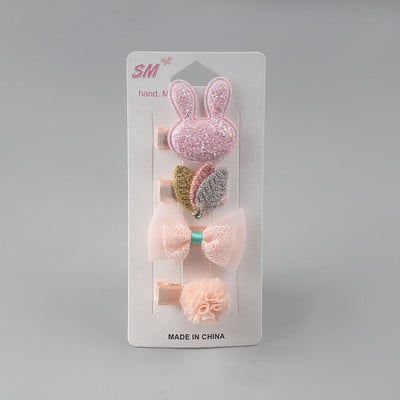 Accesorii pentru păr Clip de păr pentru fete pentru copii Crăciun de prințesă pentru fete Cadouri de sărbători de ziua de naștere Drăguț animal flori roz ac de păr