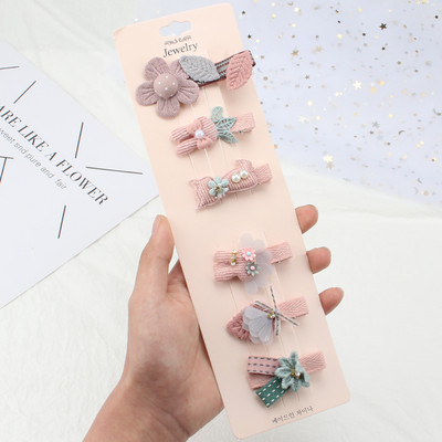 6Pcs/Set Djevojčice Zvjezdana mašna Kosa za kosu Princeza Cvijet Životinja Slatke ukosnice Pokrivala Tkanina ne šteti kosi Dječji dodaci za kosu