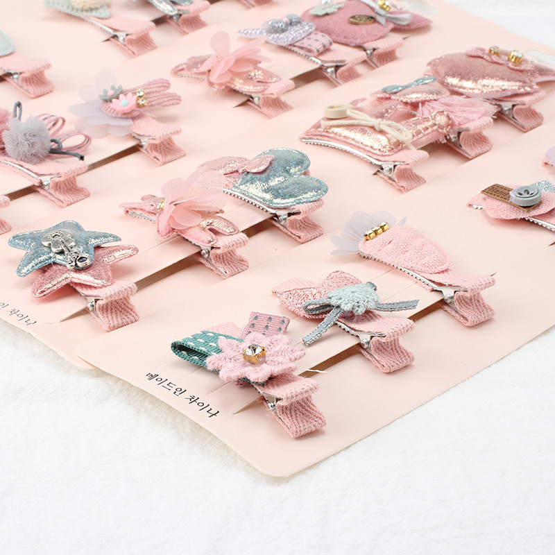 6Pcs/Set Djevojčice Zvjezdana mašna Kosa za kosu Princeza Cvijet Životinja Slatke ukosnice Pokrivala Tkanina ne šteti kosi Dječji dodaci za kosu