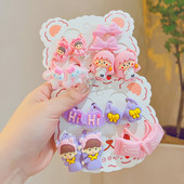 8 kom/set Dječje slatke crtane mašne s cvjetovima Elastične gumice za kosu Lijepe gumice za djevojčice Gumice za kosu Dječji dodaci za kosu