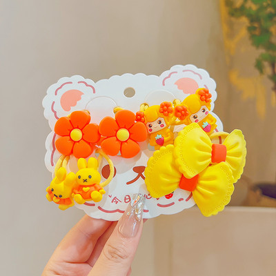 8 kom/set Dječje slatke crtane mašne s cvjetovima Elastične gumice za kosu Lijepe gumice za djevojčice Gumice za kosu Dječji dodaci za kosu