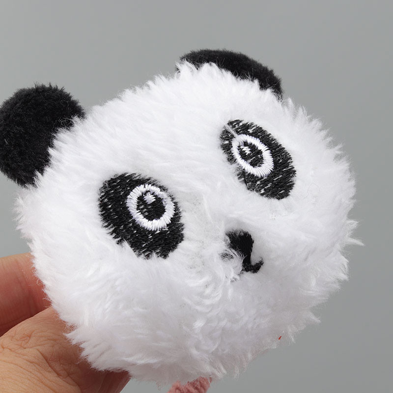 Versiunea coreeană a iepurelui de pluș scrunchie panda cap frânghie pentru copii drăguț elastice legături de păr banda de cauciuc accesorii de păr gif
