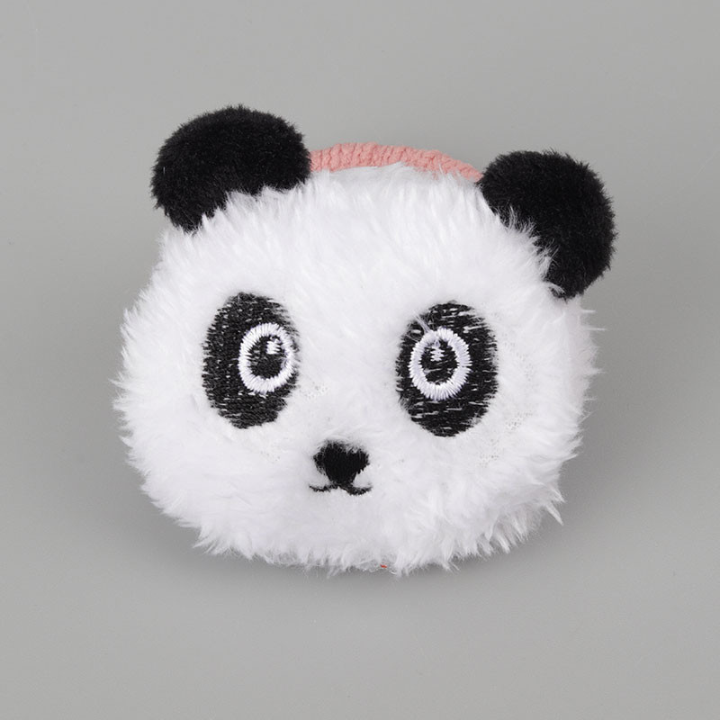 Versiunea coreeană a iepurelui de pluș scrunchie panda cap frânghie pentru copii drăguț elastice legături de păr banda de cauciuc accesorii de păr gif