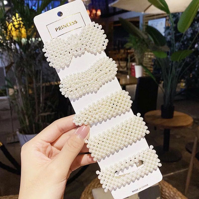 2-8Pcs/Set Biserna kopča za kosu Ženska kopča Slatka puna bisera Ukosnica za djevojku Koje za kosu Modna ukosnica Dodaci za kosu Pokrivala