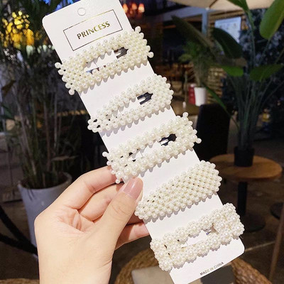 2-8Pcs/Set Biserna kopča za kosu Ženska kopča Slatka puna bisera Ukosnica za djevojku Koje za kosu Modna ukosnica Dodaci za kosu Pokrivala