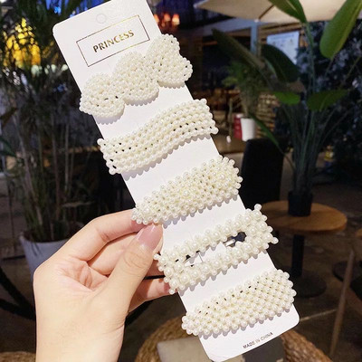 2-8Pcs/Set Biserna kopča za kosu Ženska kopča Slatka puna bisera Ukosnica za djevojku Koje za kosu Modna ukosnica Dodaci za kosu Pokrivala