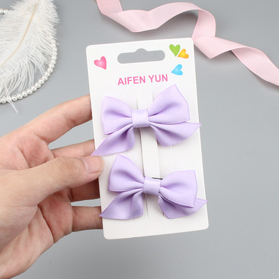 2/4 vnt. Princesės mielas boulingas plaukų segtukas Plaukų aksesuarai Mergaičių audinio plaukų segtukų galvos apdangalo rinkinys Kūdikių kirpčiukų segtukai Gimtadienio dovana