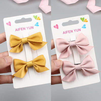 2/4 vnt. Princesės mielas boulingas plaukų segtukas Plaukų aksesuarai Mergaičių audinio plaukų segtukų galvos apdangalo rinkinys Kūdikių kirpčiukų segtukai Gimtadienio dovana