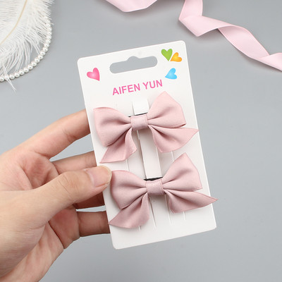 2/4 vnt. Princesės mielas boulingas plaukų segtukas Plaukų aksesuarai Mergaičių audinio plaukų segtukų galvos apdangalo rinkinys Kūdikių kirpčiukų segtukai Gimtadienio dovana